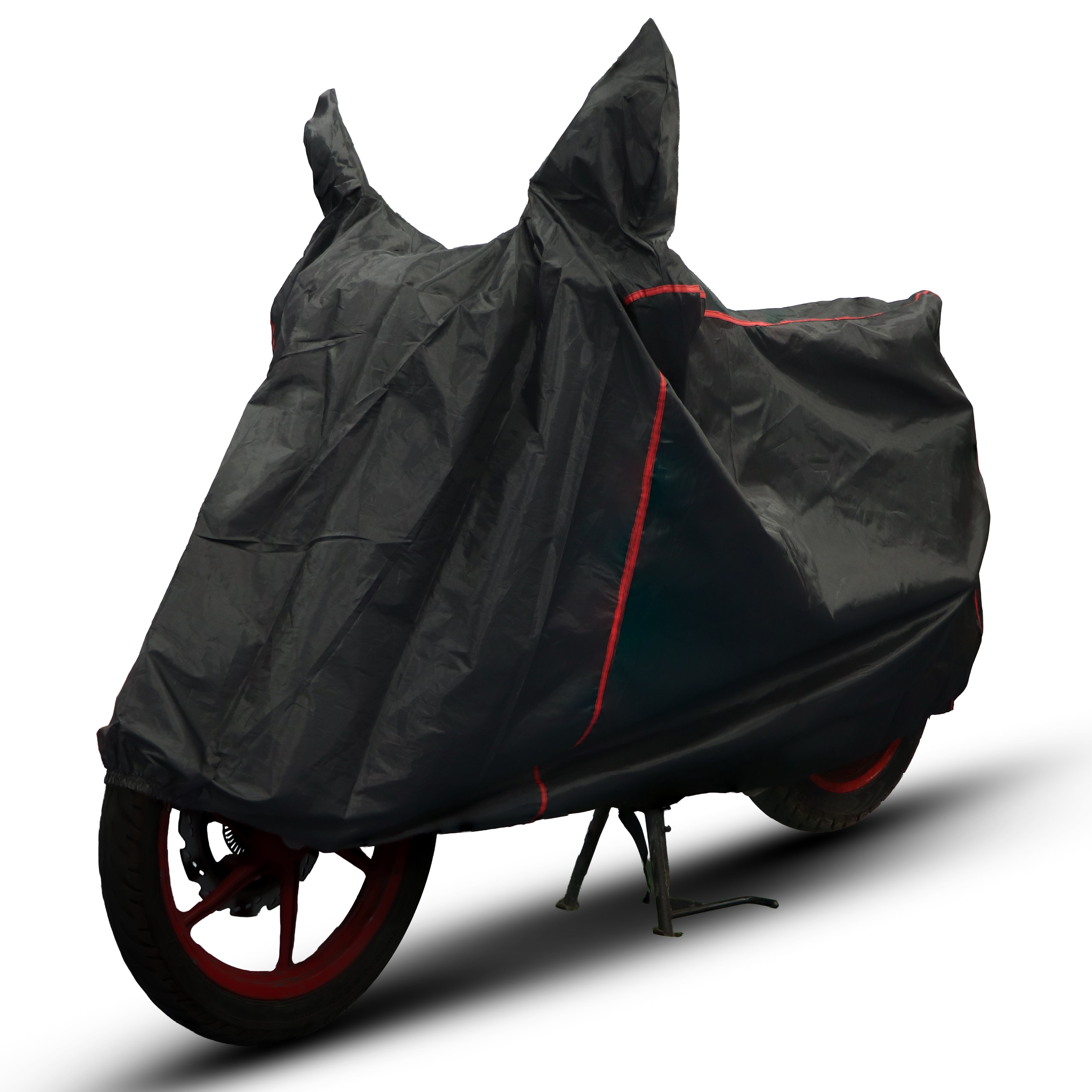 TVS Premium Universal Bike Cover – UV & Water Resistant, Dustproof, All-Weather Protection with Soft Fabric, Elastic Hem & Windproof Buckles